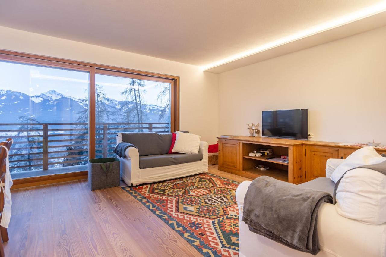 Chalet Schwarzhorn Apartment Varena Bagian luar foto